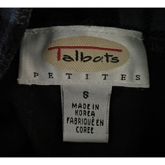 Talbots Petites Plaid Mock Neck Velvety Soft Shirt SP Cozy Fall Winter Warm - Picture 4 of 7